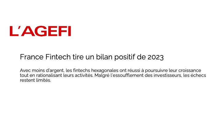 France Fintech tire un bilan positif de 2023
