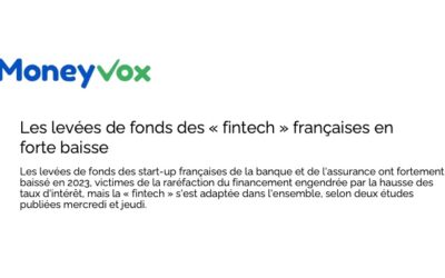 Fundraising by French “fintech” companies down sharply