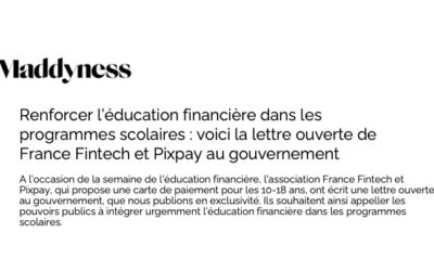 Renforcer l’éducation financière dans les programmes scolaires : voici la lettre ouverte de France Fintech et Pixpay au gouvernement